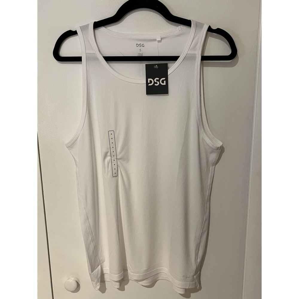 NWT DSG Men's Tank Top Pure White Size Small Running Training Gymwear Activewear